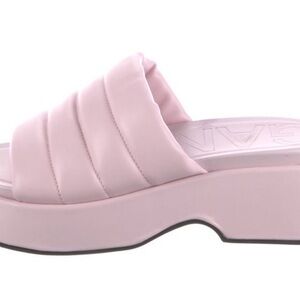 Ganni leather slides
